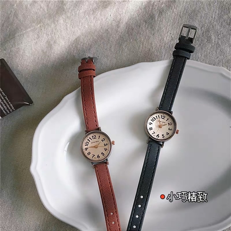 KOOLEY Jam tangan VIKEC simple small dial thin strap small waterproof  luxury watch