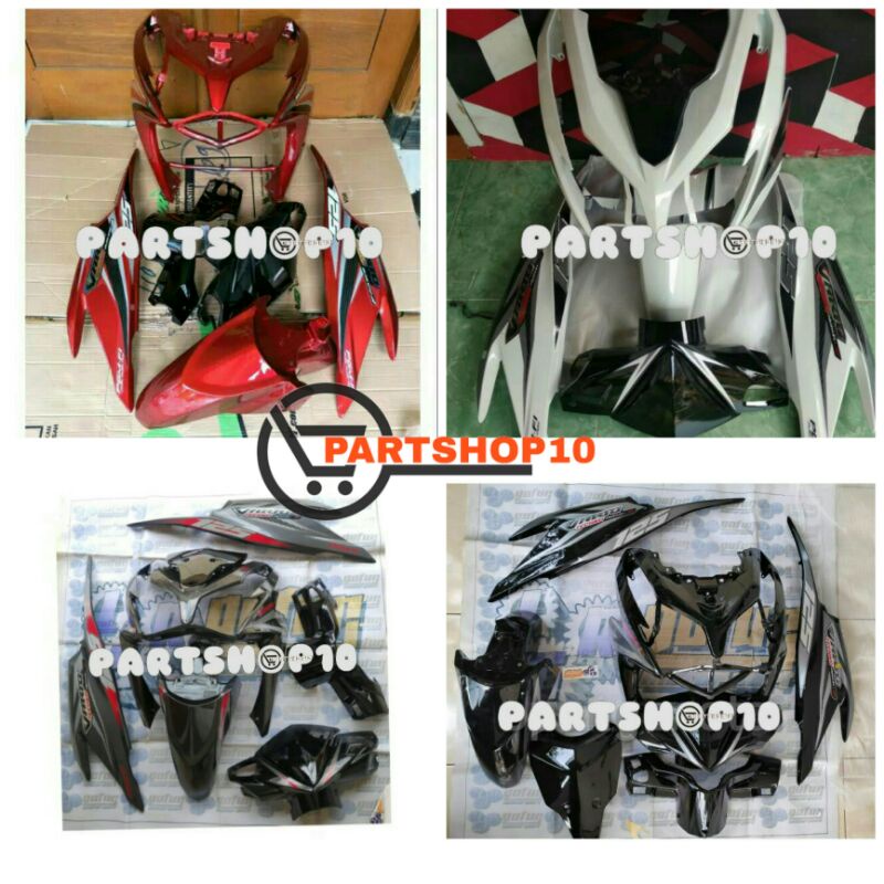 cover full Set Body Body Halus Honda Vario Techno 125 Lama Old Merah Abu Hitam Putih