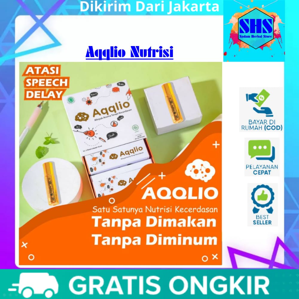 PROMO Minyak Aqlio - Minyak Terapi Aqqlio Aromatherapy Oil - Obat Speech Delay - Vitamin Anak Speech