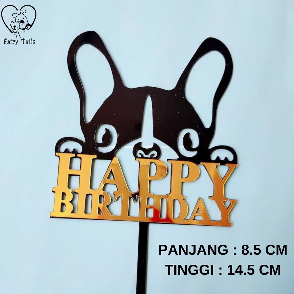 Cake Topper Hiasan Kue Ulang Tahun Ultah Untuk Anabul Anjing dan Kucing / Birthday Topper Cake Top Accessories