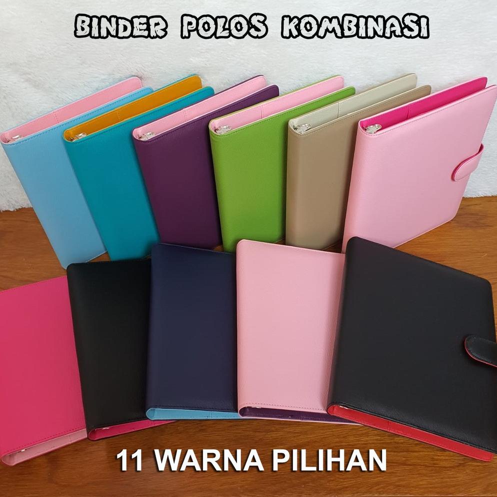 

BINDER KULIT JERUK POLOS KOMBINASI 12 WARNA PILIHAN A5 DAN B5 TERLARISS...,,,,,