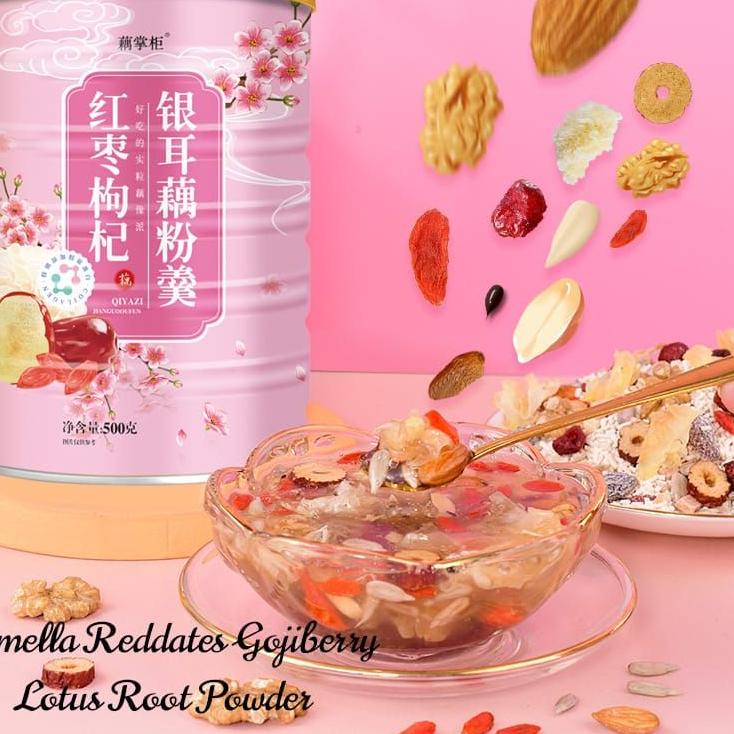 

(O-J-R-㊛) Lotus Root Powder/OUFEN/ bubur akar teratai / makanan diet sehat/ sarapan diet oufen/ chia seed /qiya seed/bubuk teratai top produk