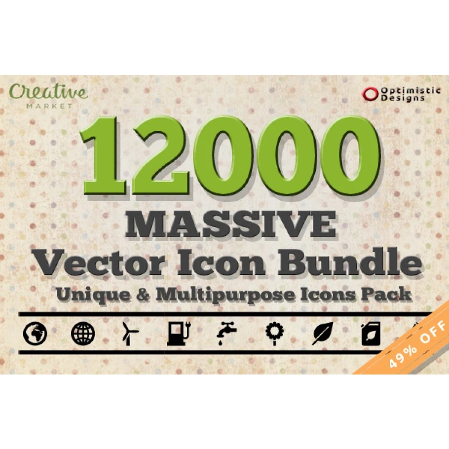 12000 Massive Vector Icons Bundle #1