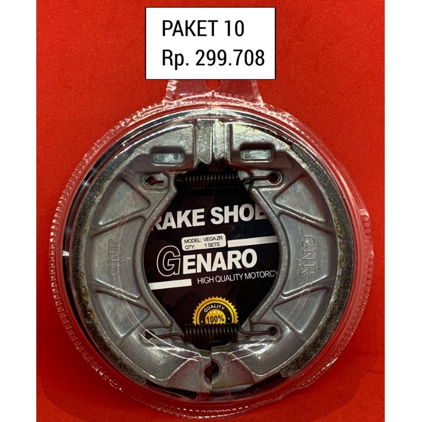 KAMPAS REM BELAKANG GENARO VEGA ZR PAKET 10