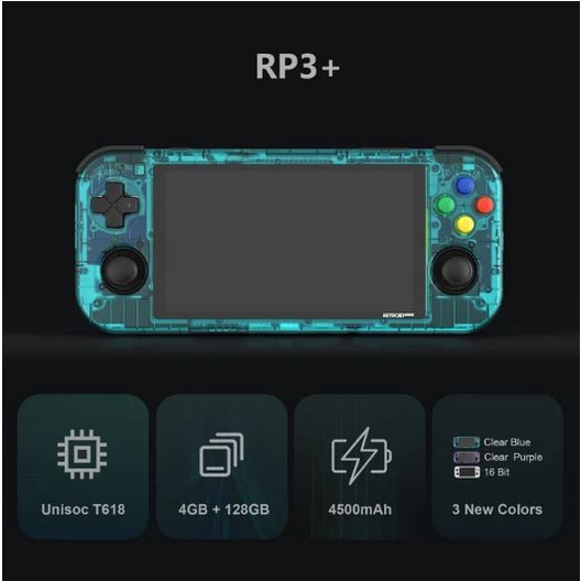 Retroid Pocket 3+ Handheld Retro Gaming Android System Portable Retro Game Console