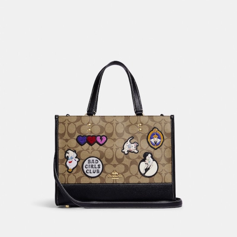 Coach Disney X Coach Dempsey Caryall In Signature Canvas With Patches (CC873)