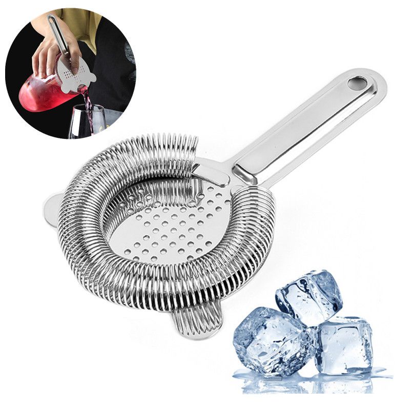 Bar Strainer stainless Bartender Ice Stopper Cocktail shaker bar set