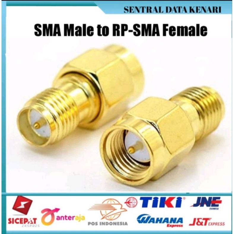 Konektor Adapter SMA male to RP SMA female