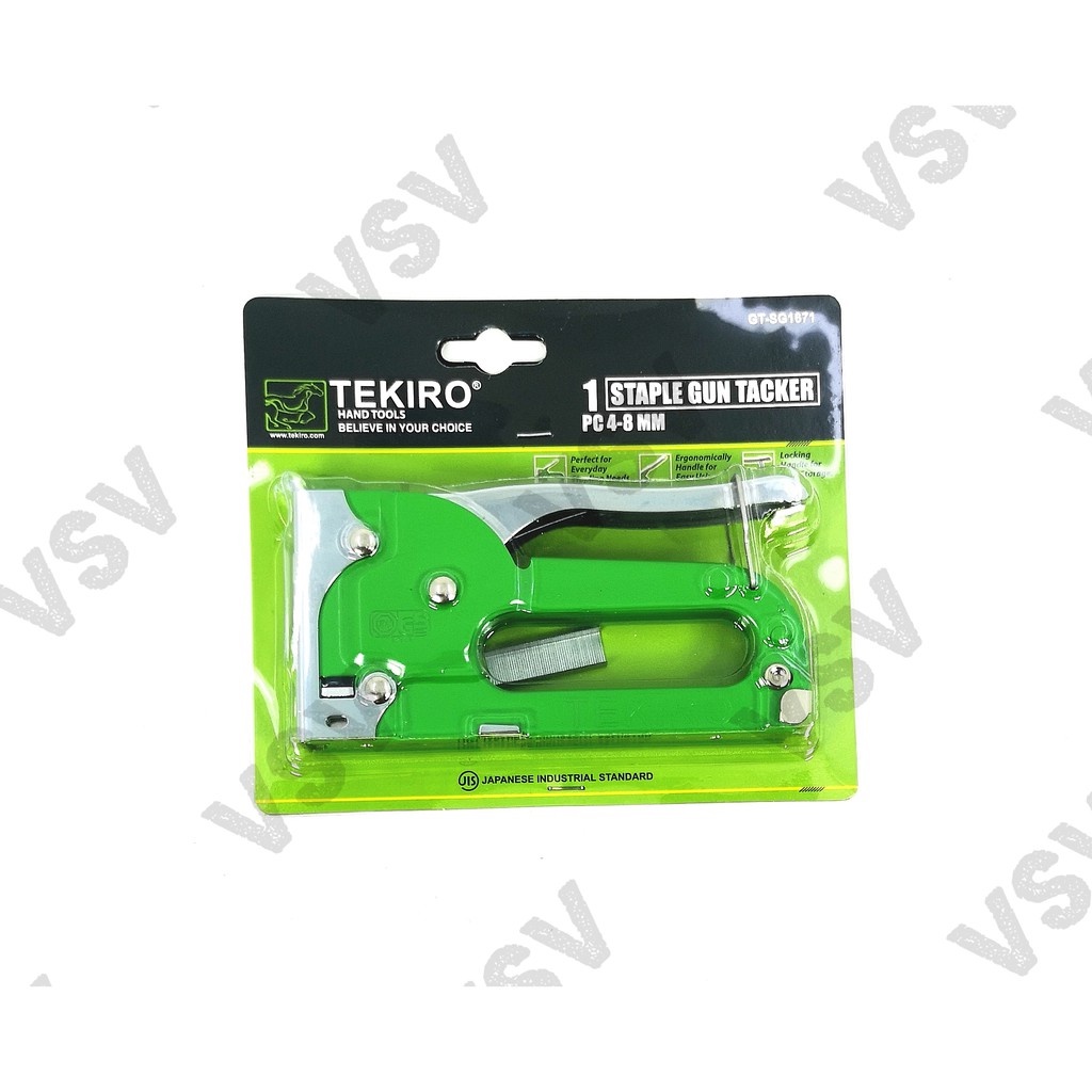 Tekiro Staple Gun Tacker 4-8mm Staples tembak gun Taker Stapler tembak