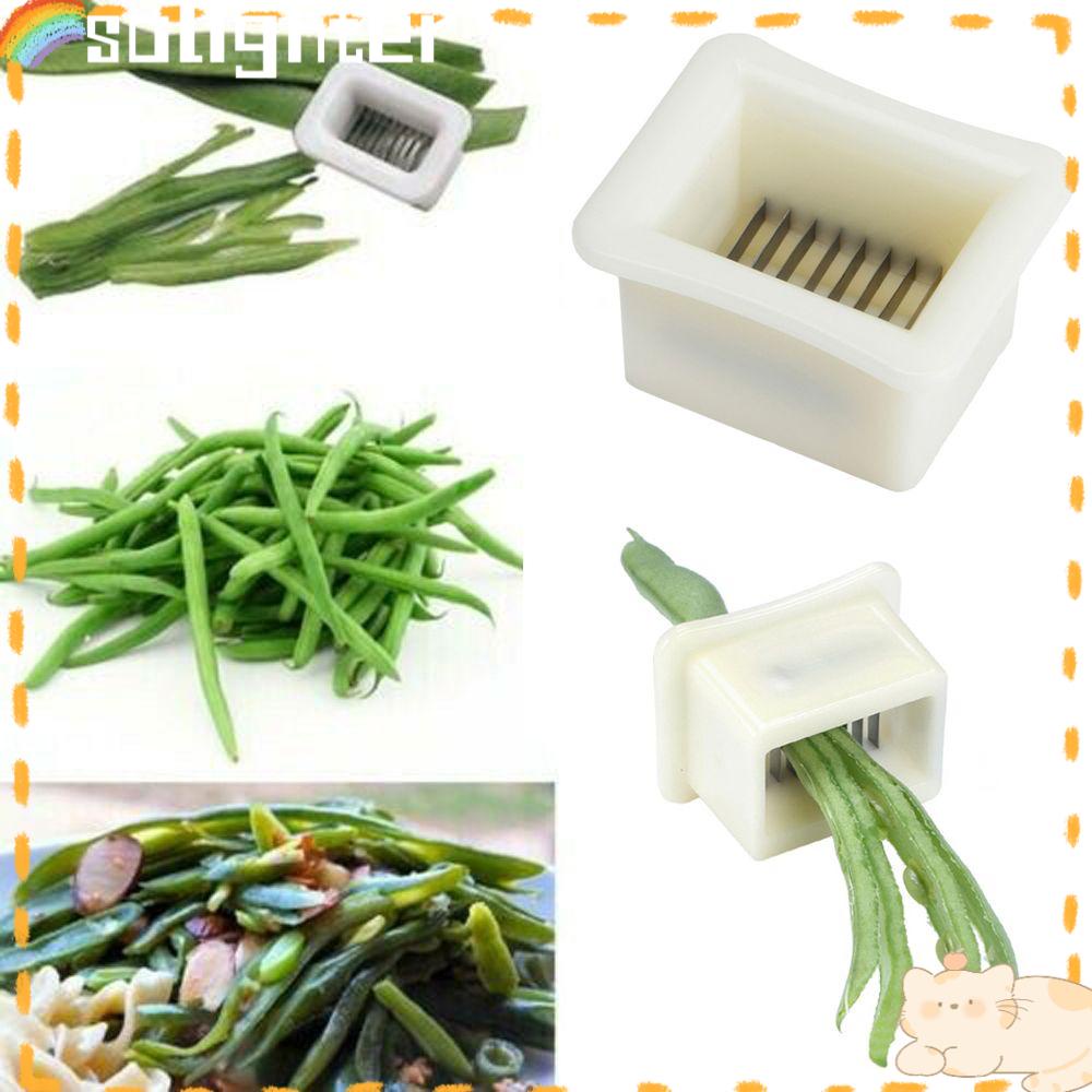 Solighter 1/2PCS Bean Slicer Nyaman Gadget French Peelers Runner Pengupas Kacang