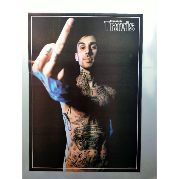 poster blink 182 travis barker ukuran 50 X70
