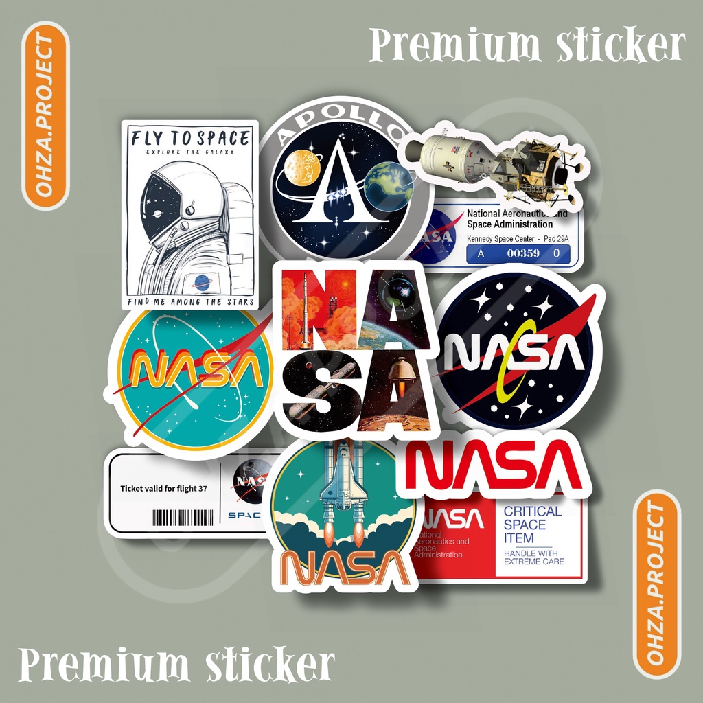 

STICKER AESTHETIC NASA SERIES III STIKER AESTHETIC WATERPROOFT CASE HANDPHONE LAPTOP DECO DECAL BUJO