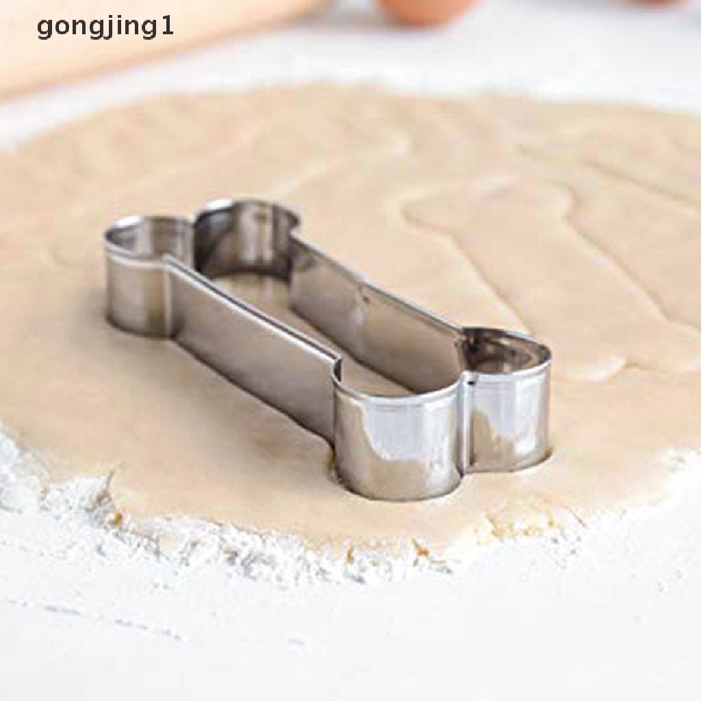 Ggg 1Pcs Cetakan Cookie Cutter Tulang Anjing 3D Sugar Craft Pastry Biskuit Cetakan Kue ID