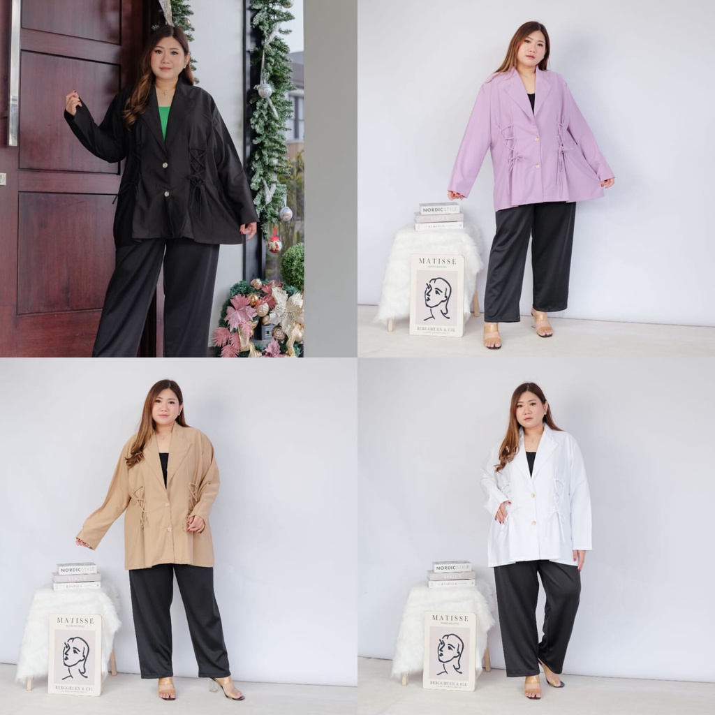 BIGWELL MOZA BLAZER TALI- BLAZER WANITA BIGSIZE- BLAZER JUMBO WANITA