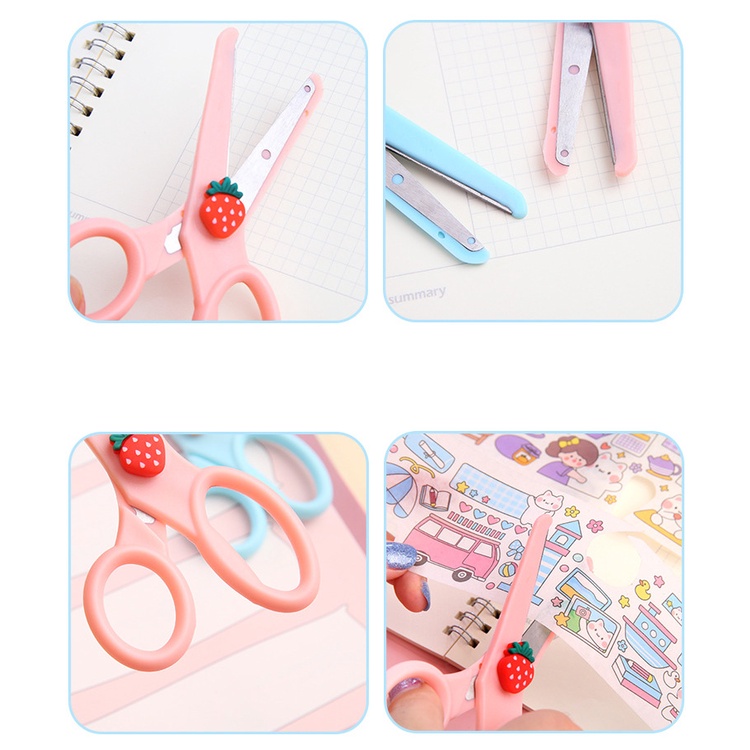 T&amp;Y Gunting Cute Alat Tulis Anak Sekolah Kartun Diy Kertas Buatan Tangan Kantor Kecantikan Portabel Scissors Murah