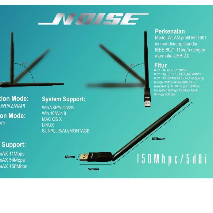 BAYAR DITEMPAT✔️DONGLE WIFI MT7601 / MT 7601 DONGLE SET TOP BOX NOISE ORIGINAL|SQ9