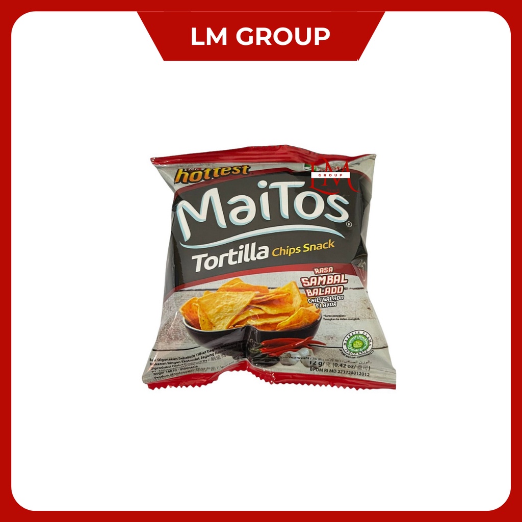 Maitos Tortilla Mr Hottest Jagung/Balado 1 Pack Isi 20 pcs @12gr