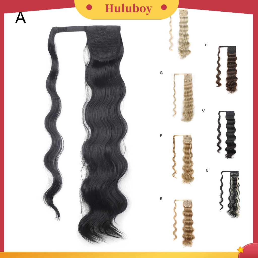 Wig Rambut Palsu Bentuk Ponytail Keriting Tahan Panas Untuk Makeup