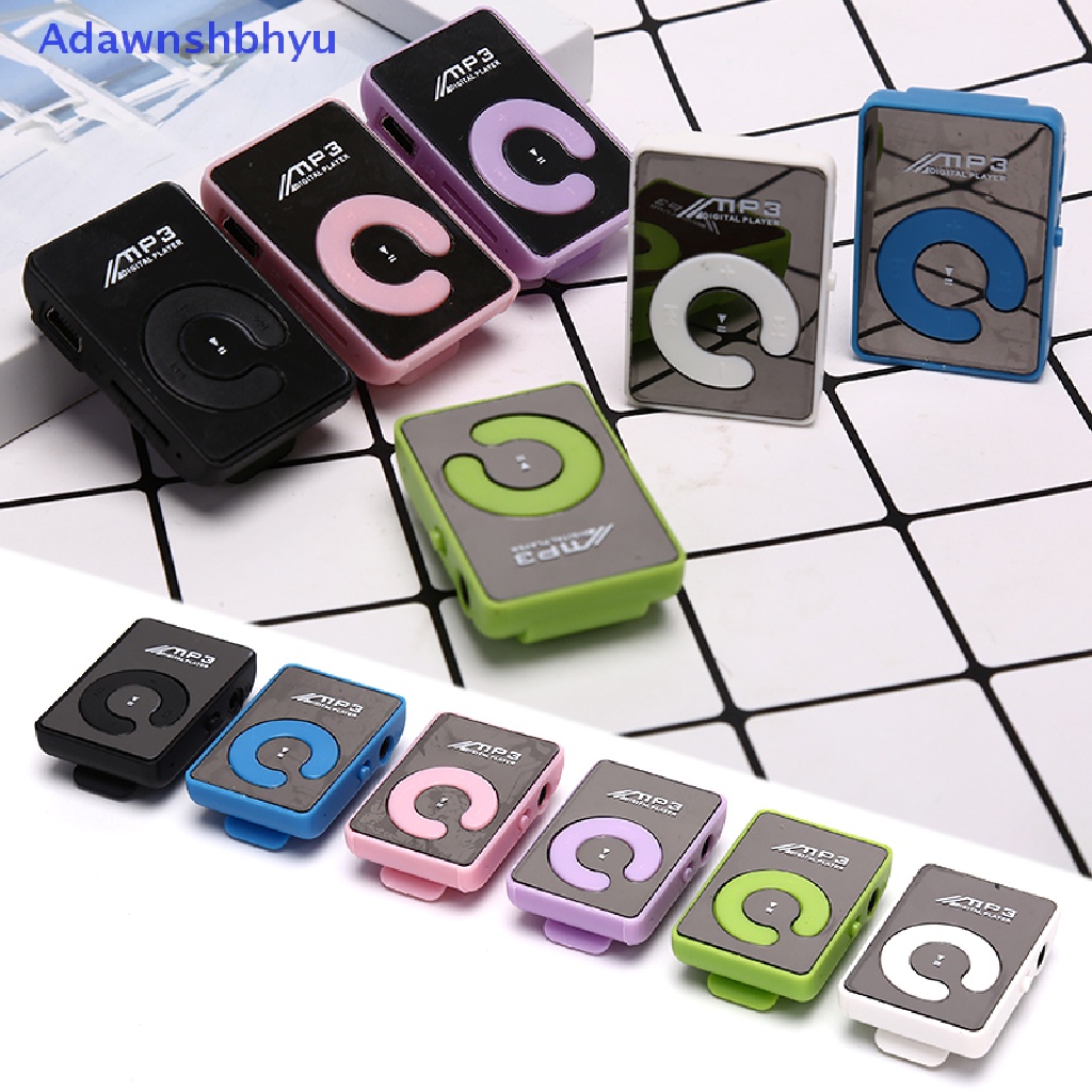 Adhyu Baru USB Klip MP3 Music Media Player Metal Support Max 32GB Kartu TF Mini ID