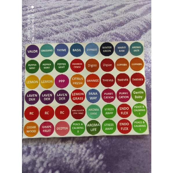 

Label essential oil atau stiker