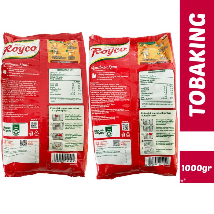 

Cahayadstore Royco Ayam Sapi 1 Kg Kaldu Bumbu Pelezat Beef Chicken Stock