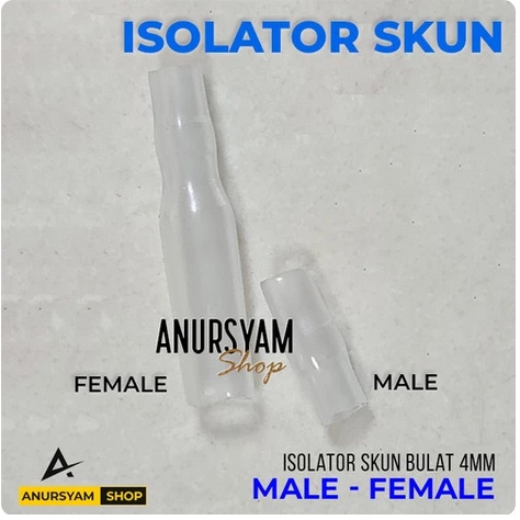 [104] Isolator Skun Bulat Female Male / Karet Kondom Skun Bulat 4mm - Female