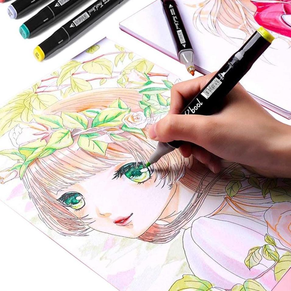 

[U-6R ➸] Touch 12/36/60/80 Warna Sketsa Spidol Umum General Marker Set Animation Markers-bisa cod