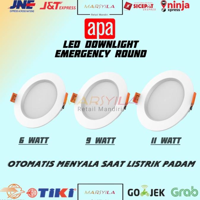 Termurah DOWNLIGHT LED EMERGENCY | LAMPU DARURAT PLAFON | EMERGENCY LAMP APA