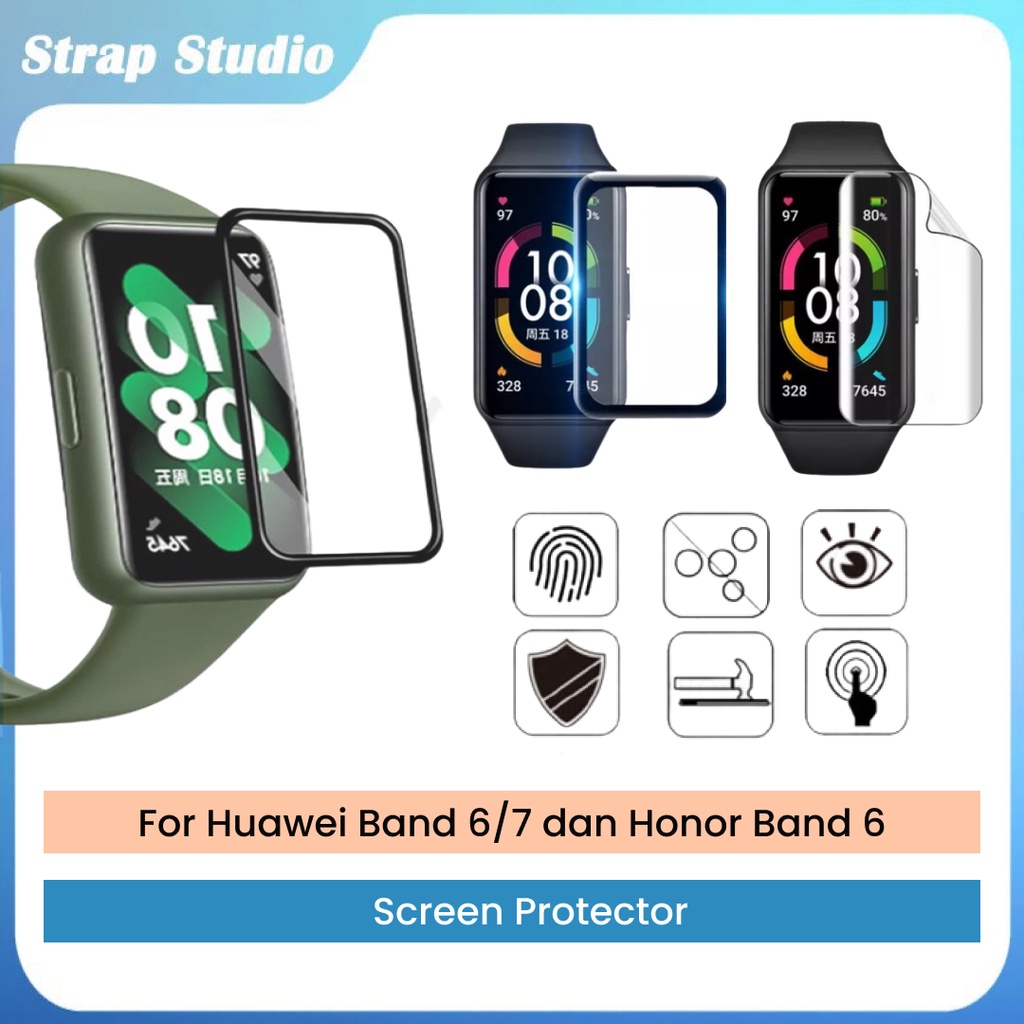 Huawei Band 6 7 Screen Honor Band 6 2D Soft TPU 3D Full Covered Screen Protector