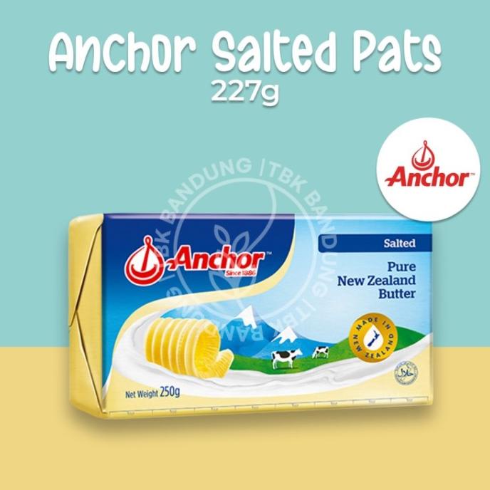 

ANCHOR SALTED BUTTER 227GR TERLARIS TERPERCAYA ORIGINAL