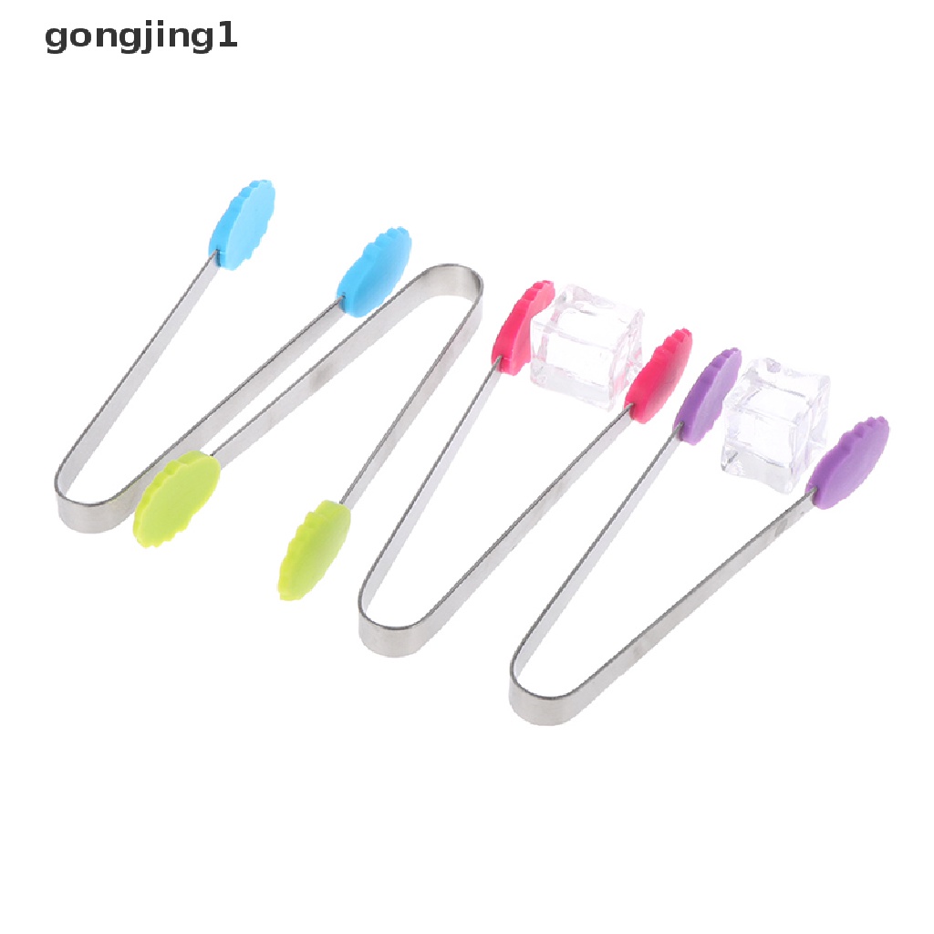 Ggg 1Pc Penjepit Makanan Silikon Bentuk Bunga Bahan Stainless Steel Non-slip Ice Candy FoodClip ID