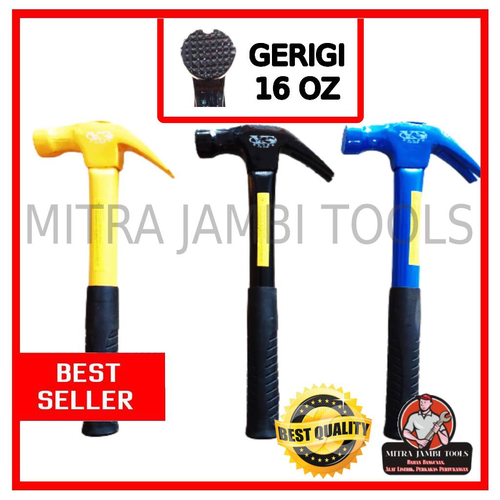 MARTIL BESI BESAR GAGANG FIBER / PALU KAMBING WARNA 16 OZ