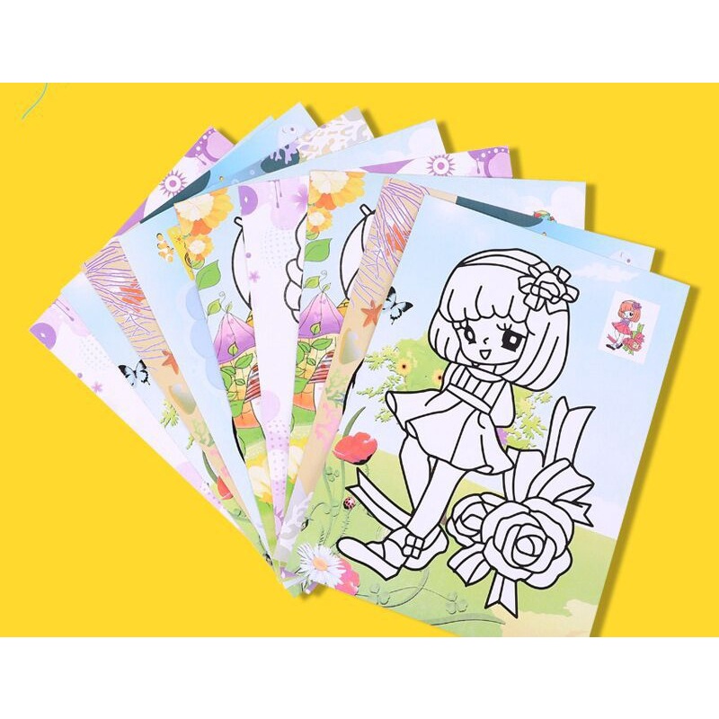 Mainan edukasi - DIY mewarnai cat air - Montessori - Mainan anak - Menggambar Cat Air Set