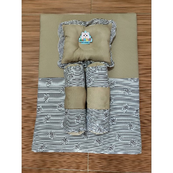 kasur matras bayi set bantal peyang bayi dan 2 guling / kasur bayi alas tidur