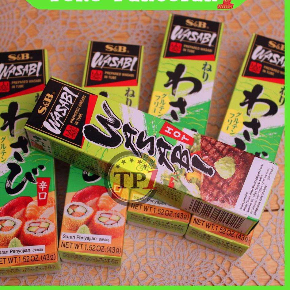 

✨TERBARU✨ S&B Wasabi jepang Pasta Wasabi Sushi Wasabi Pasta Sushi udon Tube 43g serbuuu !