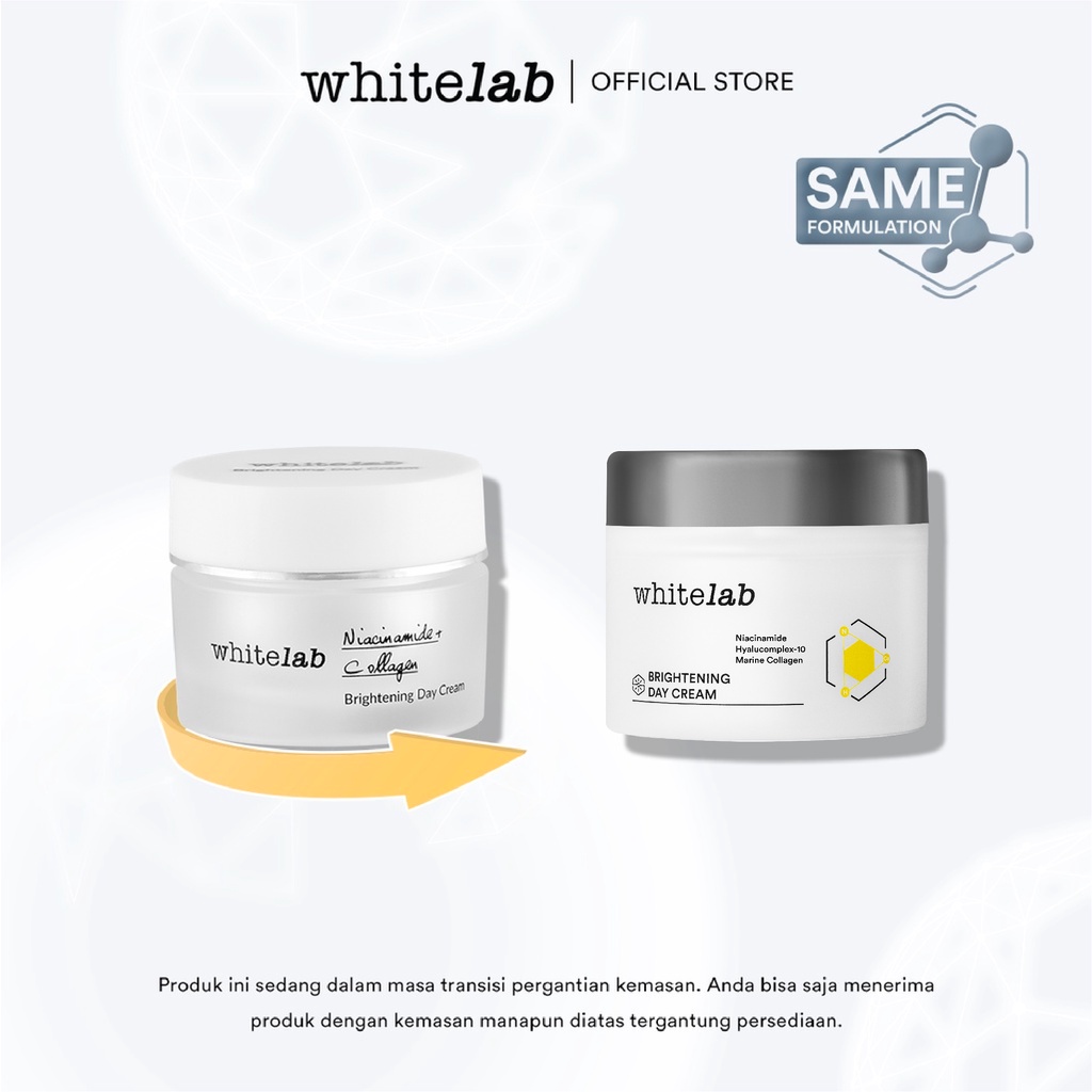 Whitelab Brightening Day Cream | White Lab Night Cream | Krim Siang Malam