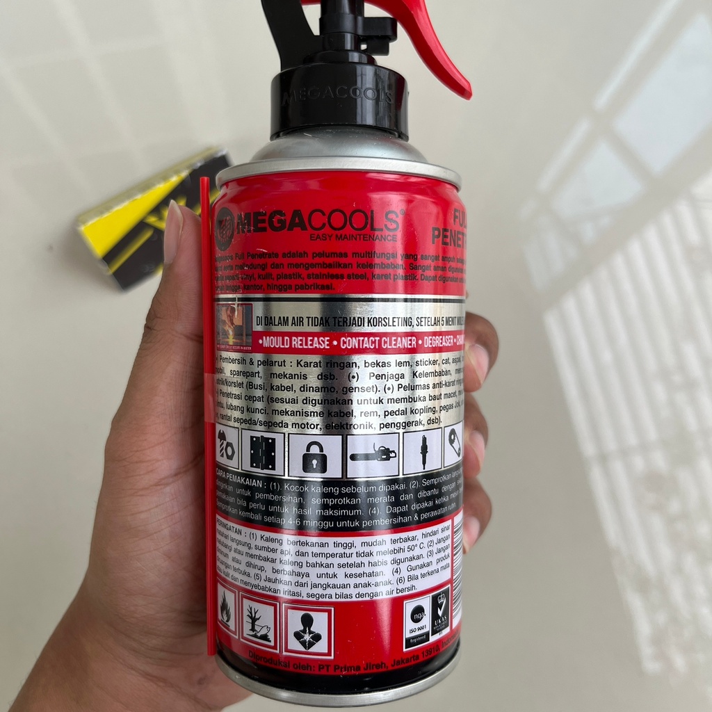 Pelumas Anti Karat Kendaraan Multifungsi / Full Penetrate Megacools