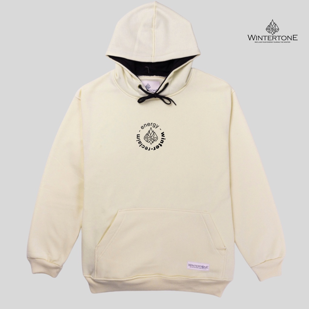 Sweater Hoodie Cream Pria Distro Simple Series 1 WINTERTONE Aesthetic WNTRN Streetwear Switer Hodie Cowok Motif Simpel Basic Original Suiter Hoody Sablon Print Jumper Pullover Sweter Hudi Unisex Cwe Cwo Lokal Brand