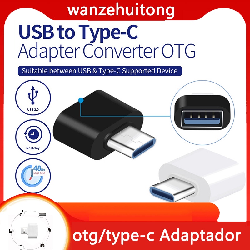 Konektor Adaptor otg usb 2.0 Universal type-c Cocok Untuk Handphone/Komputer usb2.0 type-c Adaptor otg cabo