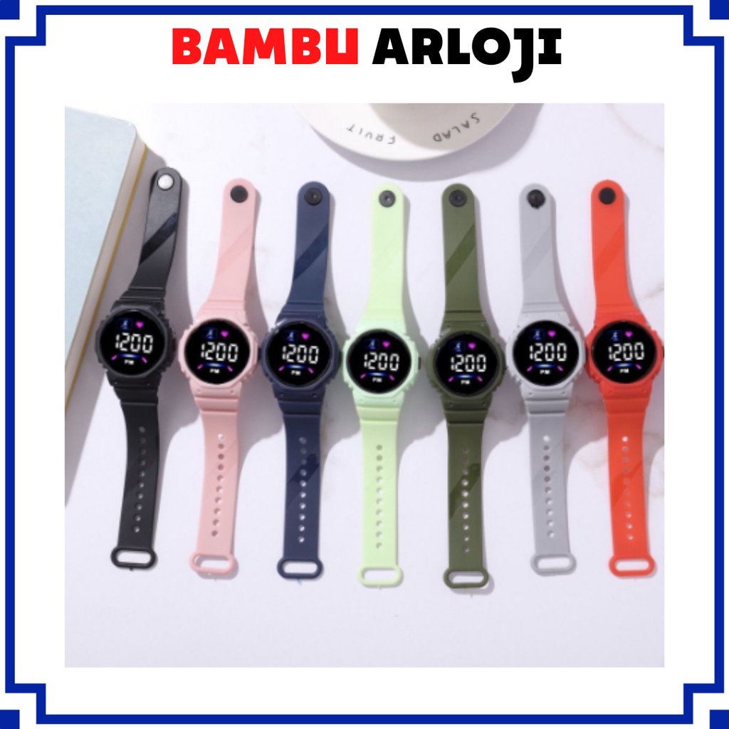 BAJ Jam Tangan LED Digital Pria Wanita Rubber Electronic Fashion Couple Anak Remaja Premium RM012