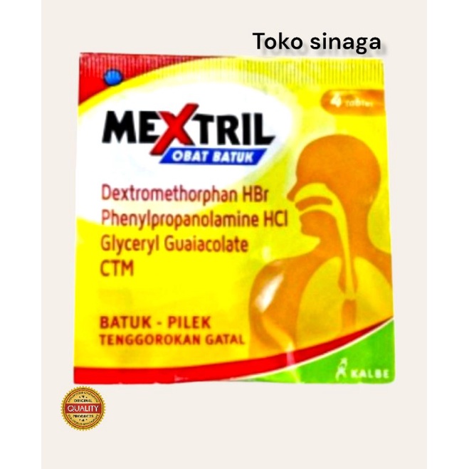 Mextril 1 strip isi 4 tablet.