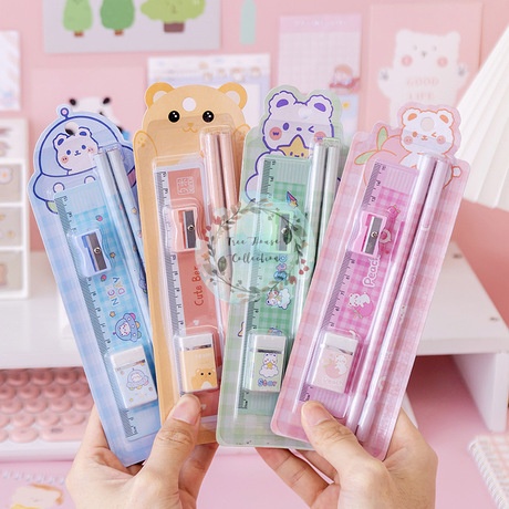 

Alat tulis Lucu set stationery 5 in 1
