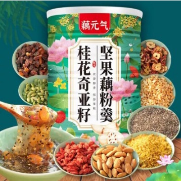 

Qiya Seed Ou fen Lotus Root Powder Bubuk Tepung akar Teratai Osmanthus Nuts 10in1