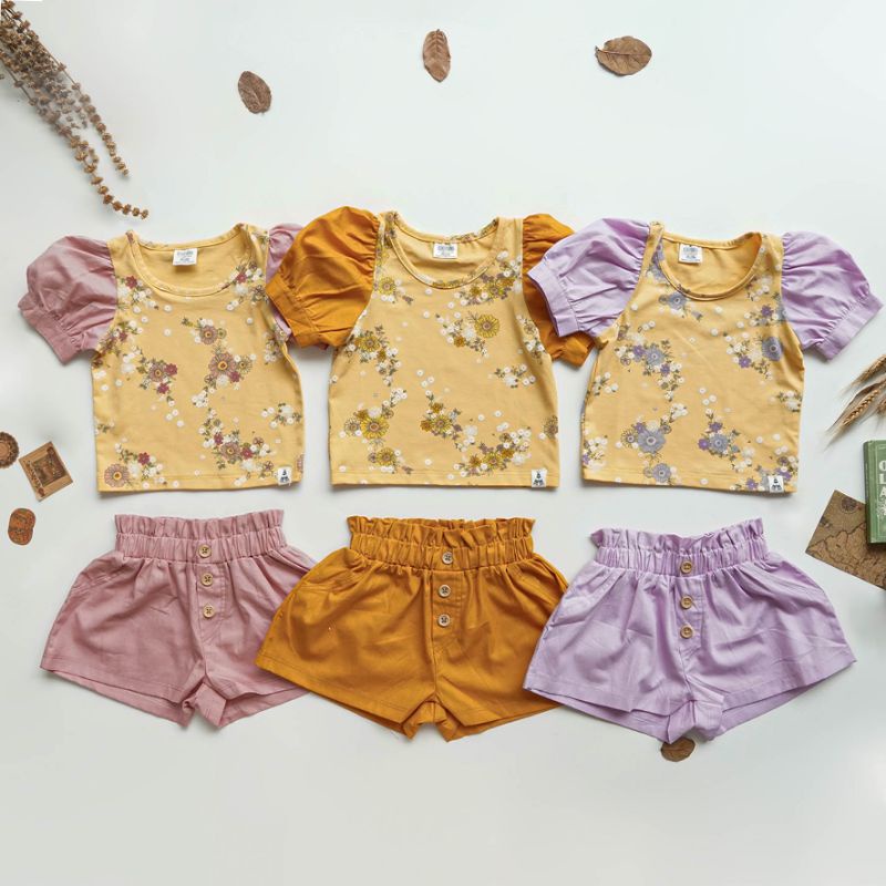 BOHOPANNA - AMARILIS SET - SETELAN BAJU ANAK PEREMPUAN - SET ANAK - BAJU ANAK - CELANA ANAK