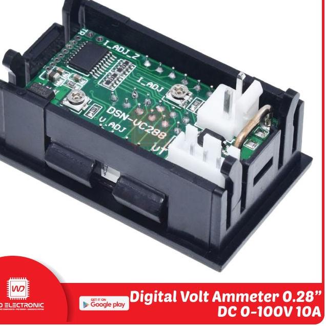 limited Edition✔️DIGITAL VOLT METER AMPERE METER DC 100V 10A VOLTMETER AMMETER 100V 10A|RA5