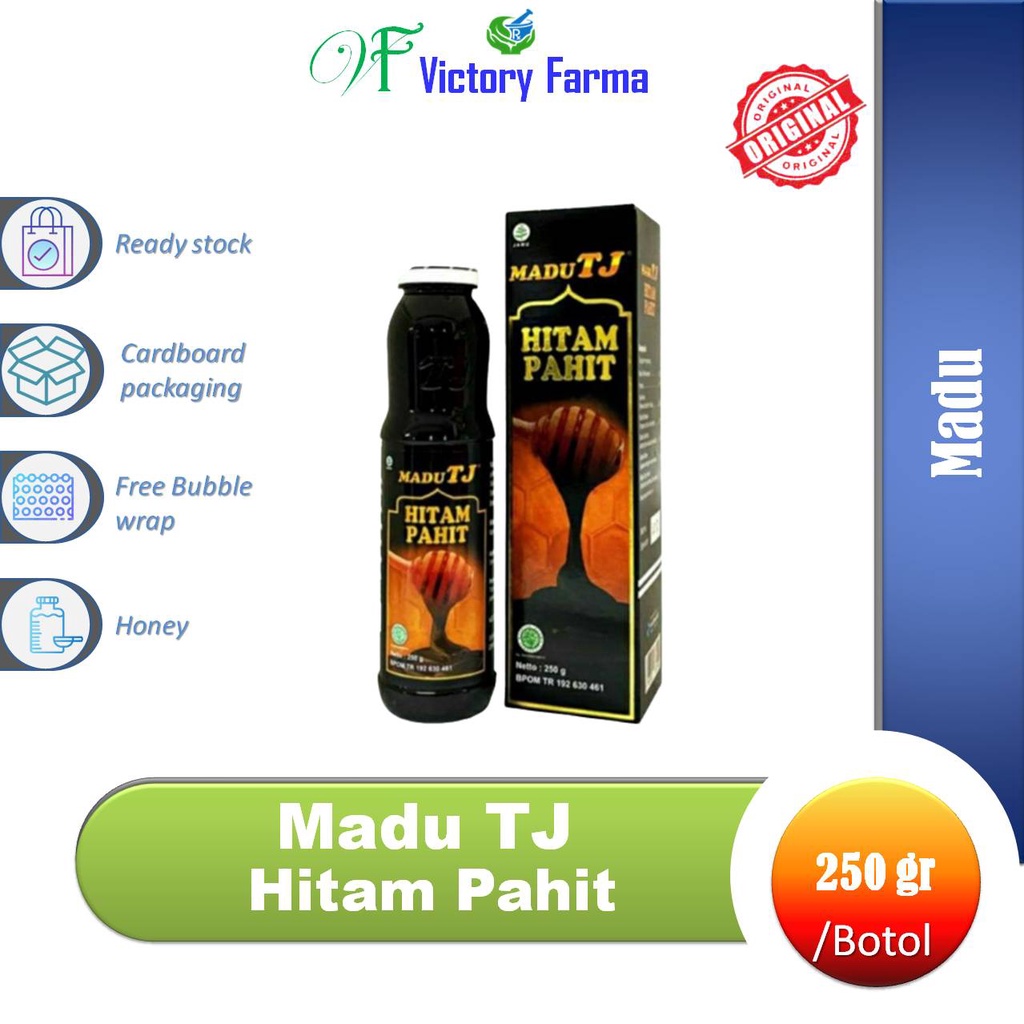 

Madu TJ Hitam Pahit Botol @ 250 gr/ Madu herbal