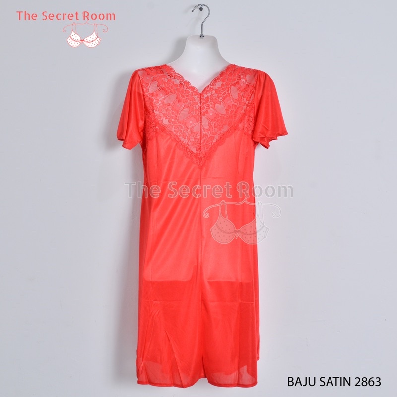 TALLY BAJU TIDUR / LINGERIE 2863 I FREE SIZE I BAHAN SATIN MIX RENDA