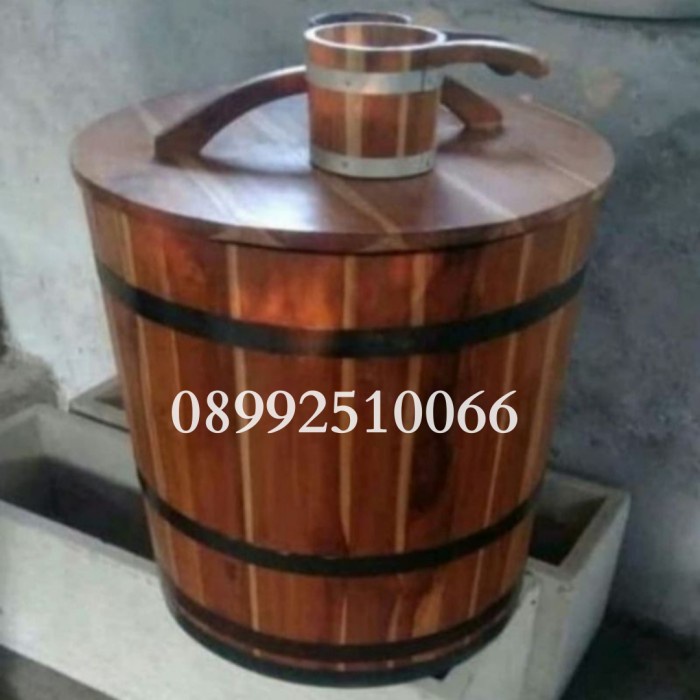 Bak Gentong Kayu Unik Bak Kamar Mandi