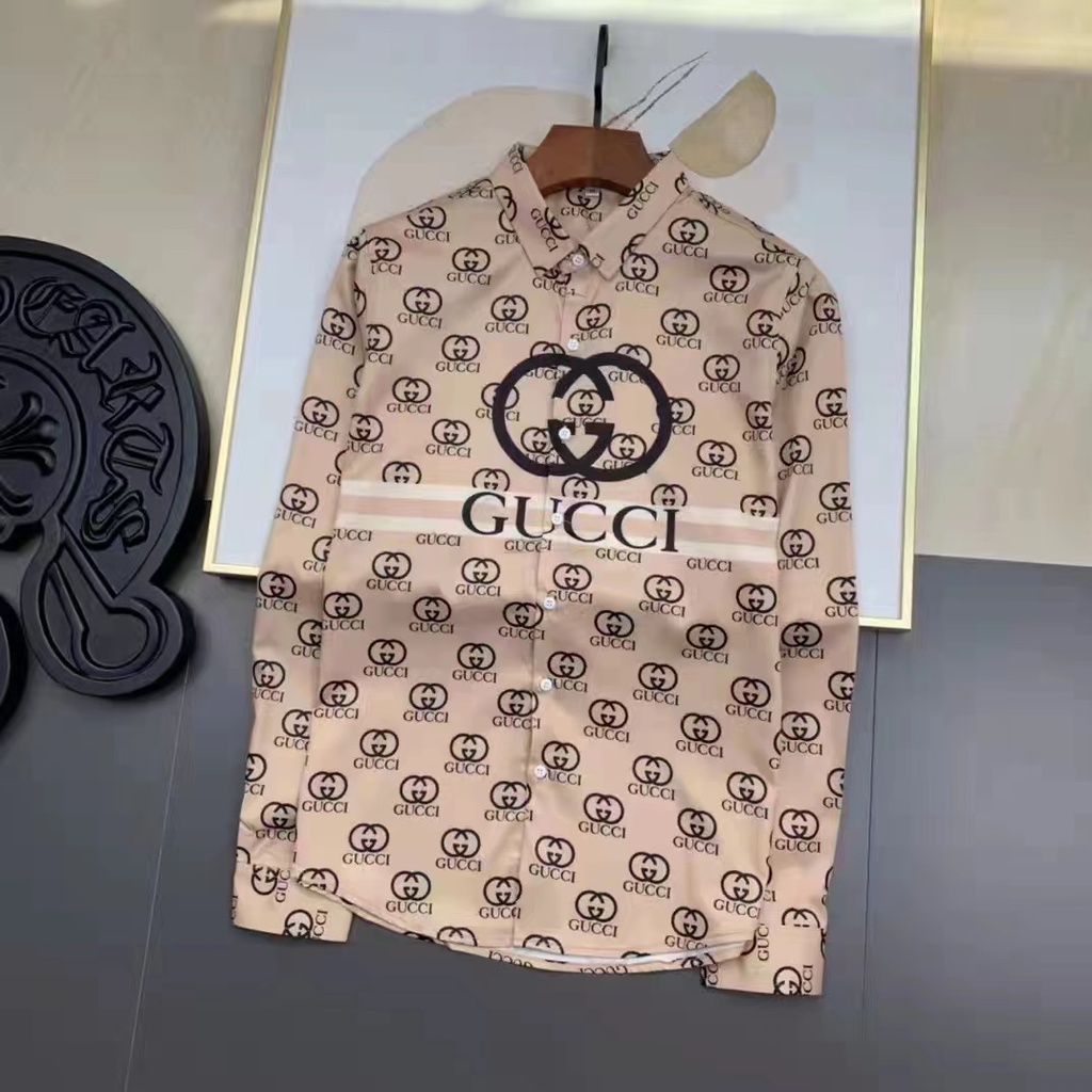 kemeja cowok slim fit branded G terbaru mirror kemeja pria p1shoes