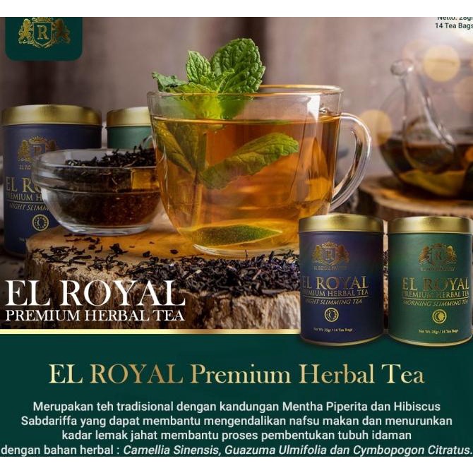 

Herbal Slimming Tea EL ROYAL PREMIUM Morning & Night